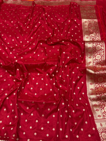 Banarasi Pure Katan Silk Saree | Pure Silk | Cutwork Technique | Banarasi Katan Silk Saree
