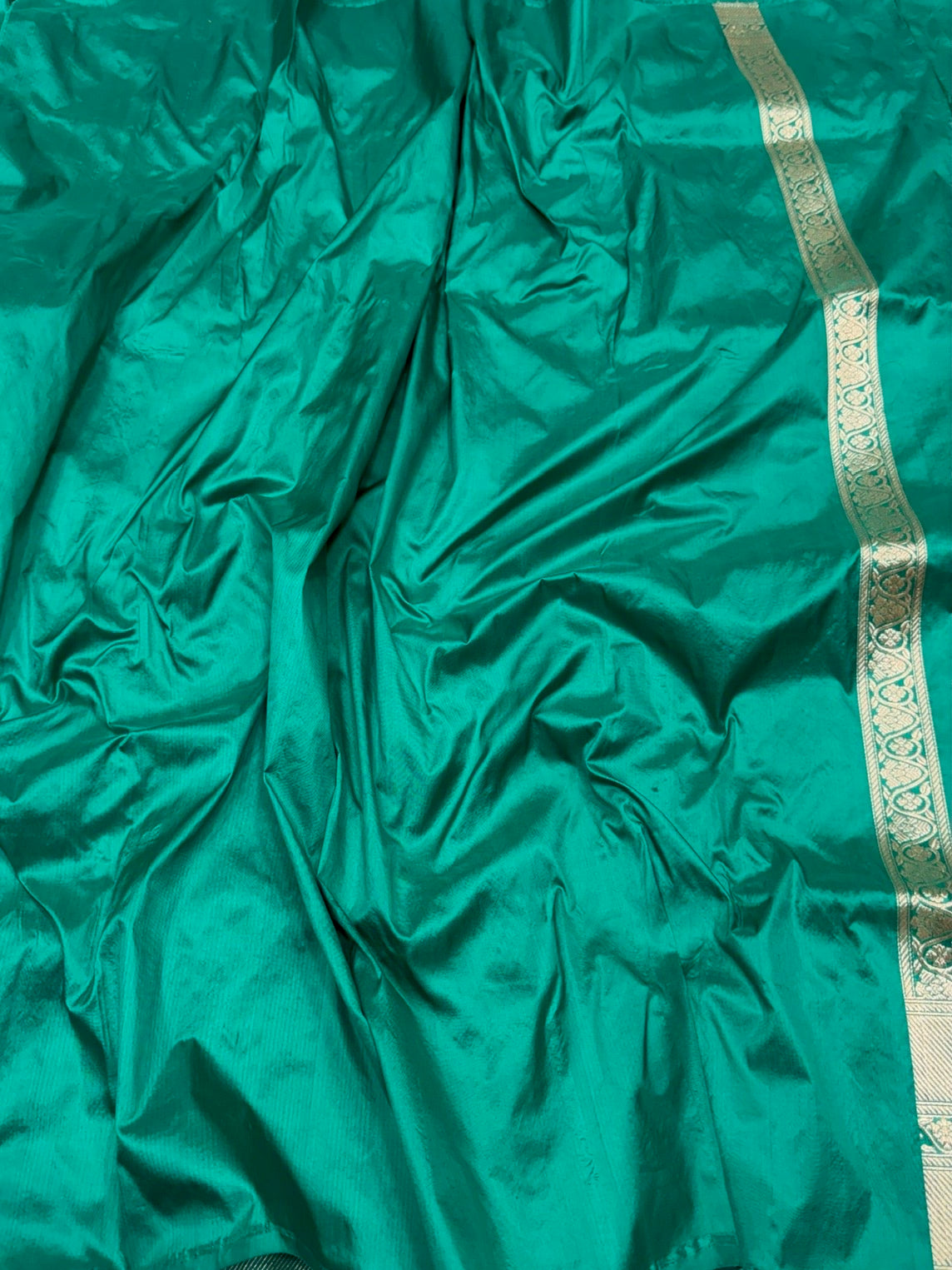 Sea Green Handwoven Pure Banarasi Silk Saree