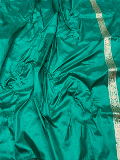 Sea Green Handwoven Pure Banarasi Silk Saree