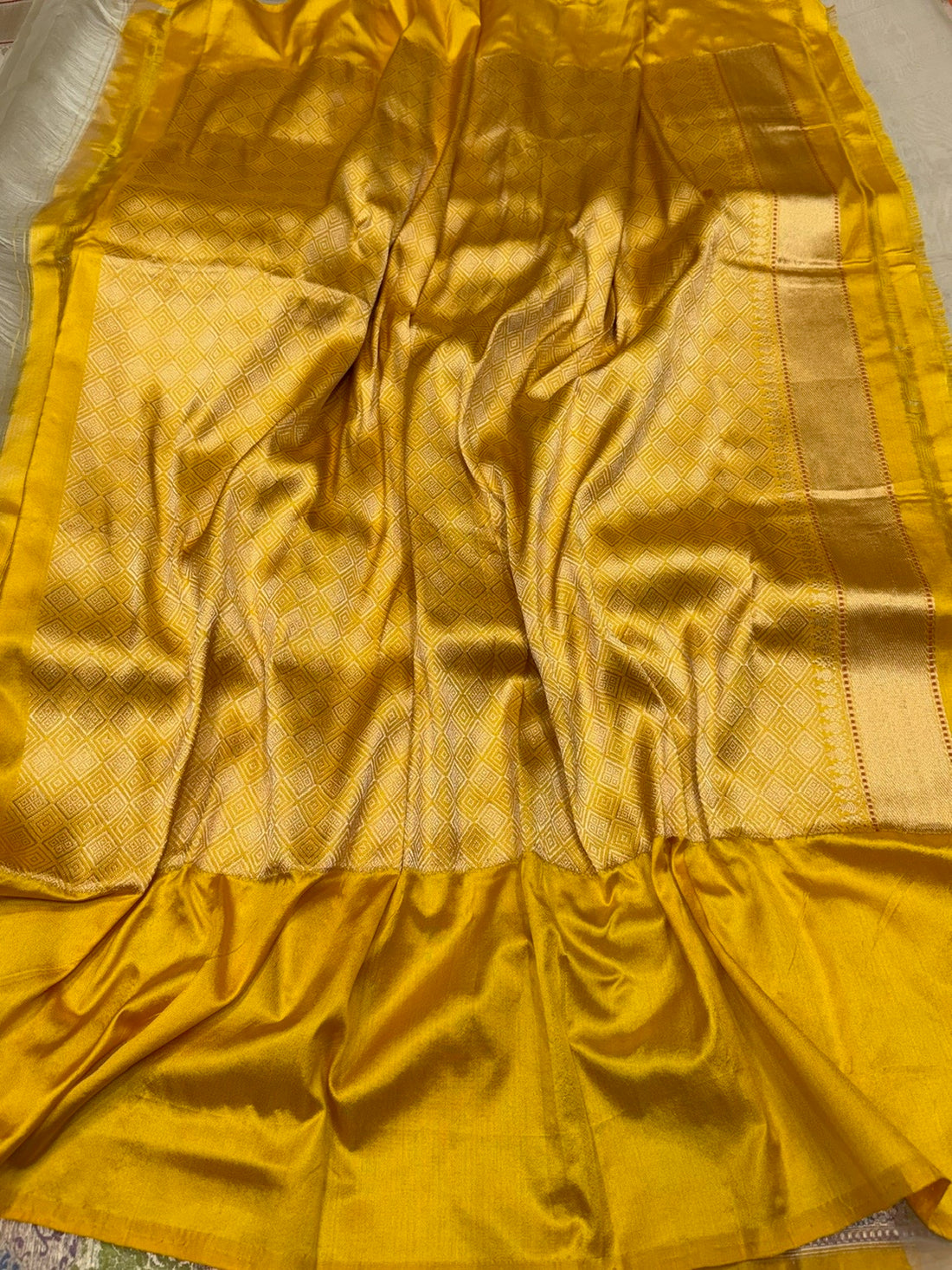 Ivory Handwoven Pure Organza Silk Saree