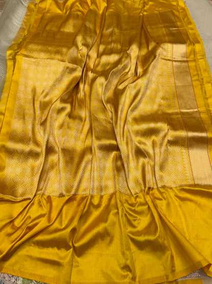 Ivory Handwoven Pure Organza Silk Saree