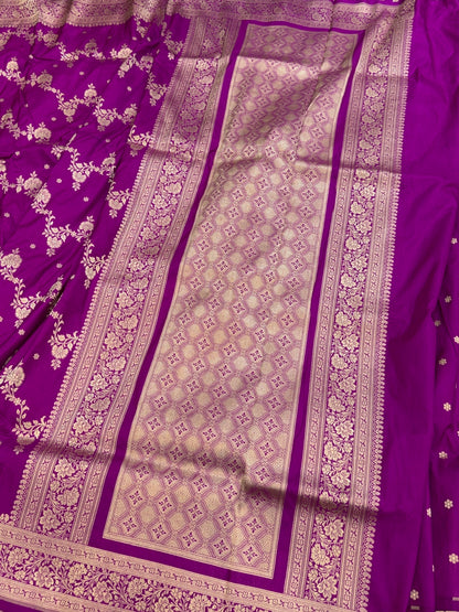 Banarasi Pure Katan Silk Saree | Pure Silk | Cutwork Technique | Banarasi Katan Silk Saree