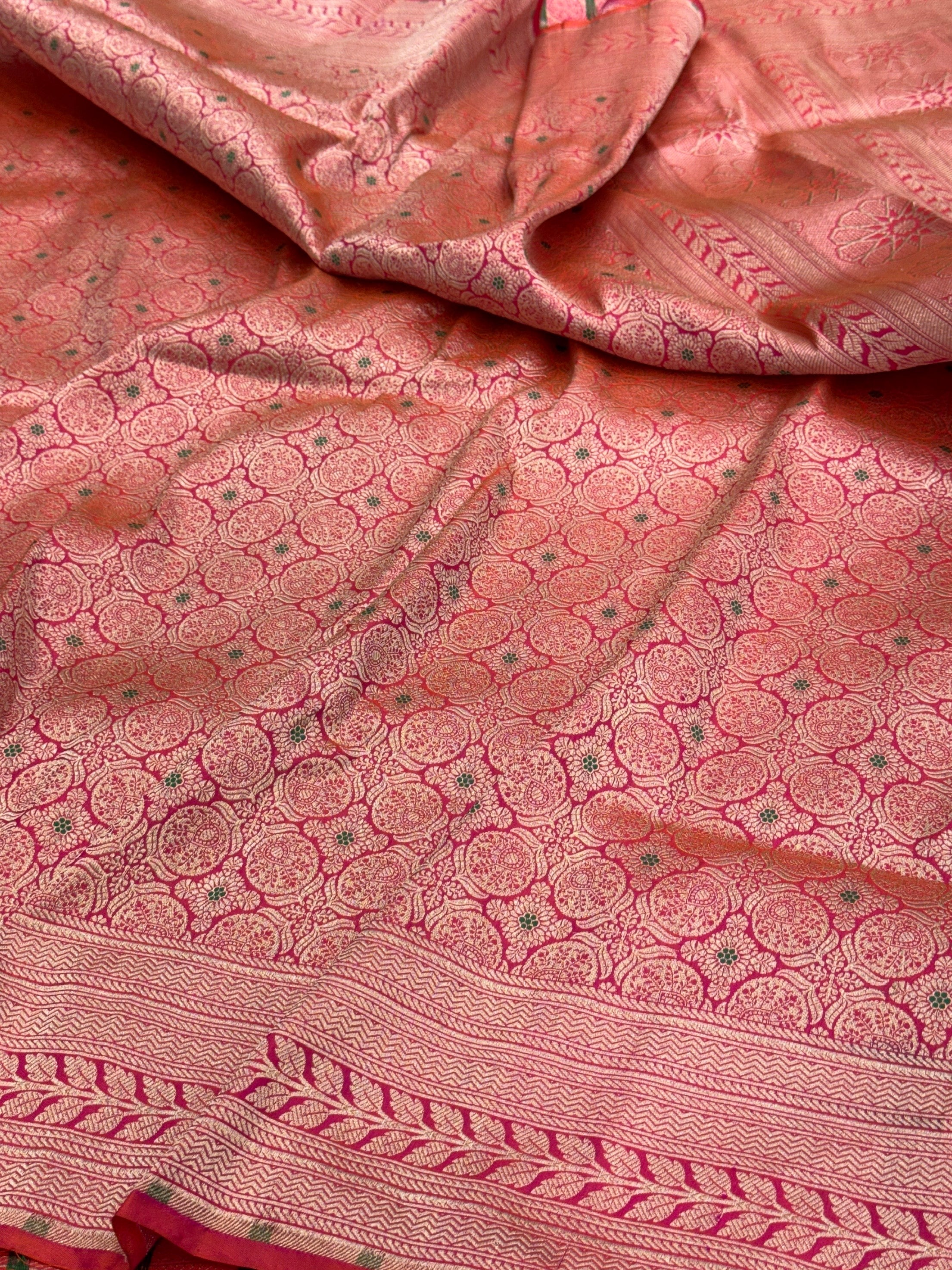 Banarasi Minakari Pure Katan Silk Brocade Saree