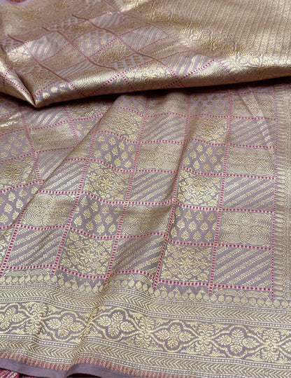 Banarasi Minakari Pure Silk Brocade Saree