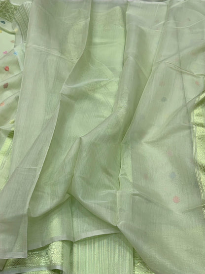 Handwoven Pure Banarasi Cotton Saree