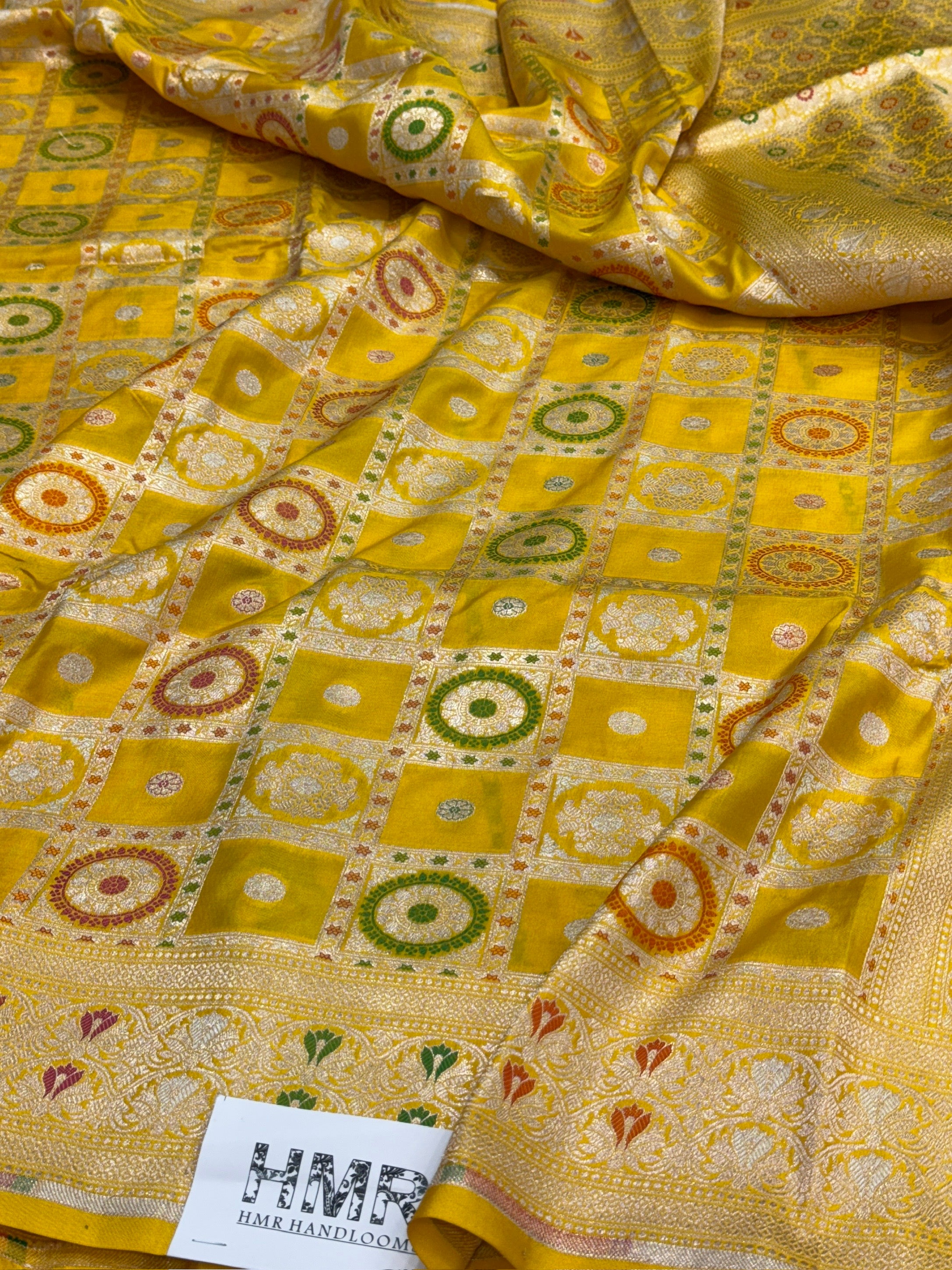 Banarasi Minakari Pure Katan Silk Saree | Pure Silk | Minakari Work | Cutwork Technique | Banarasi Katan Silk Saree
