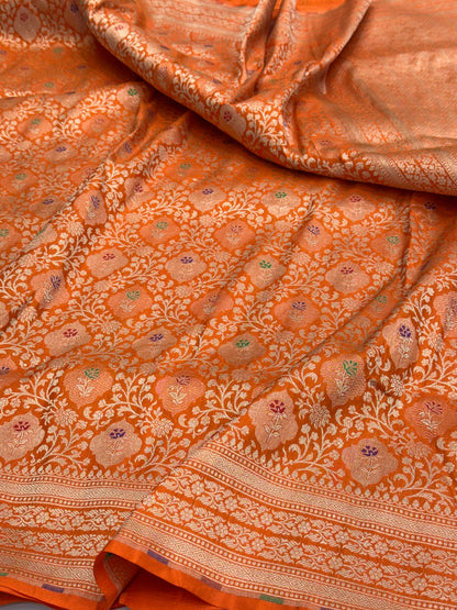 Banarasi Minakari Pure Silk Brocade Saree