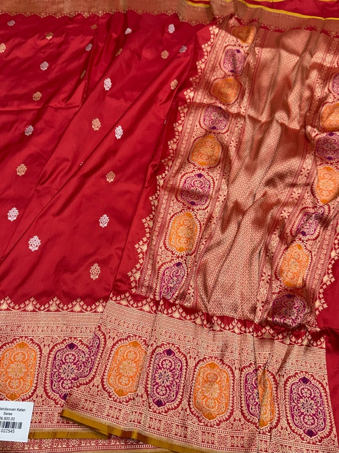 Red Handwoven Pure Silk Saree