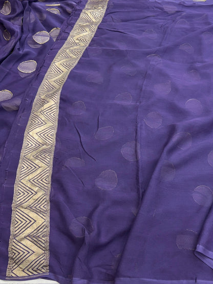 Banarasi Pure Chiffon Georgette Saree