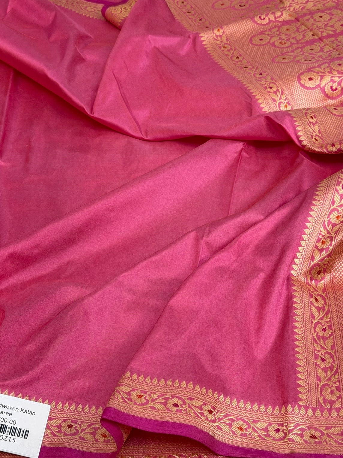 Gajiri Pink Handwoven Pure Banarasi Katan Silk Saree