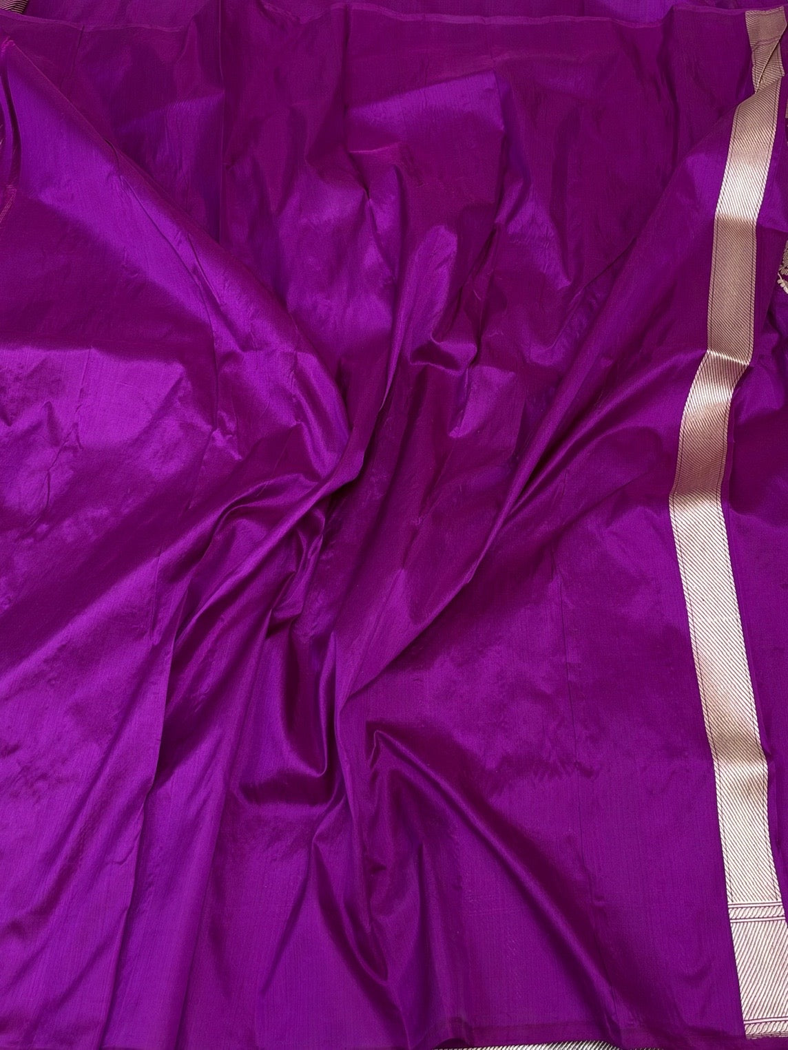 Majenta Pink Handwoven Pure Banarasi Katan Silk Saree