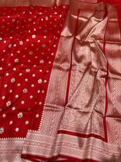 Banarasi Minakari Pure Katan Silk Saree | Pure Silk | Minakari Work | Cutwork Technique | Banarasi Katan Silk Saree
