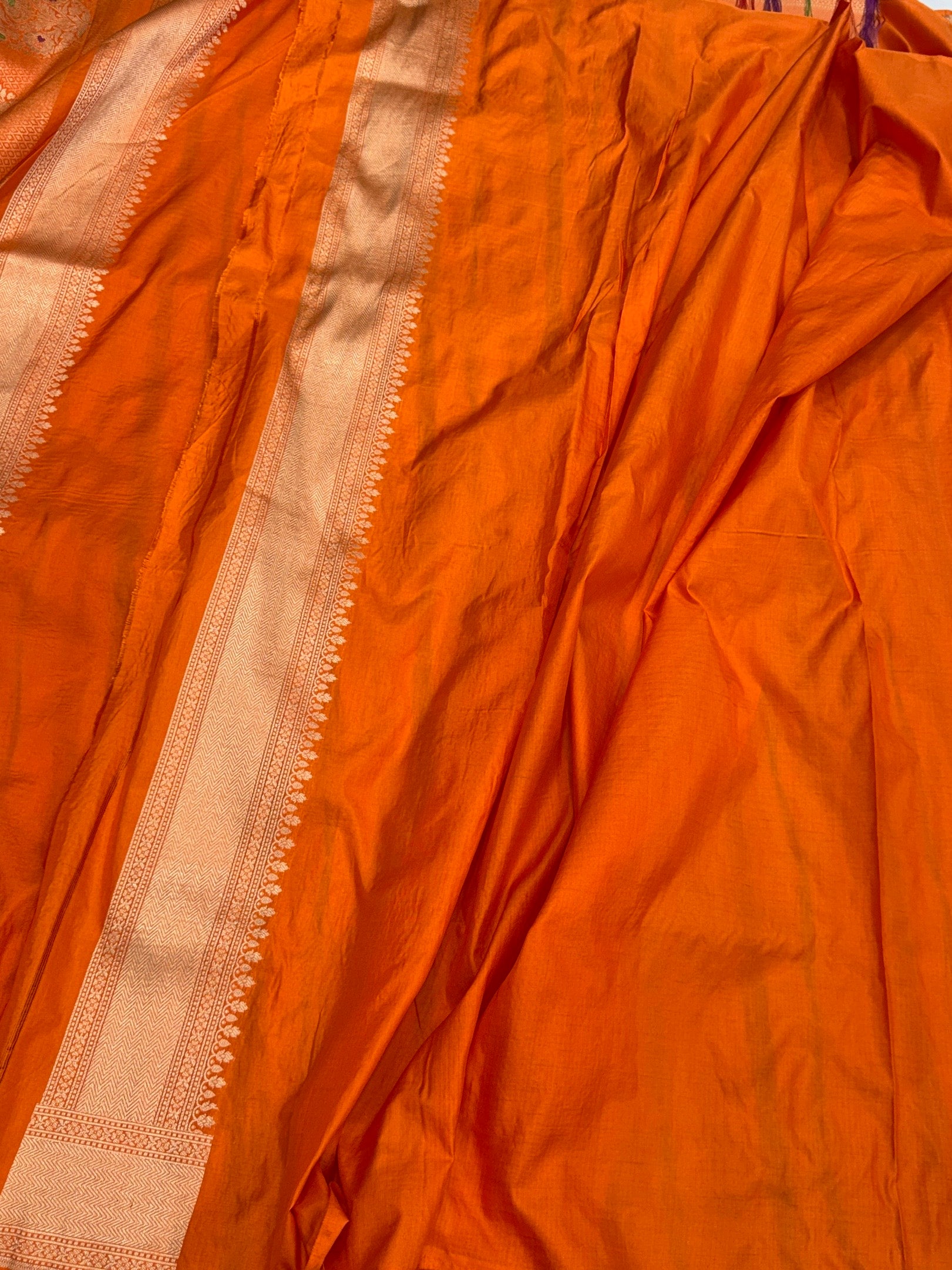 Banarasi Minakari Pure Silk Brocade Saree – Katan Silk with Intricate Minakari &amp; Rich Brocade Weave