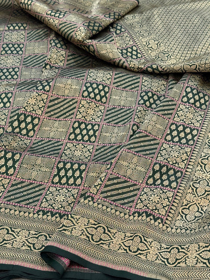 Banarasi Minakari Pure Silk Brocade Saree