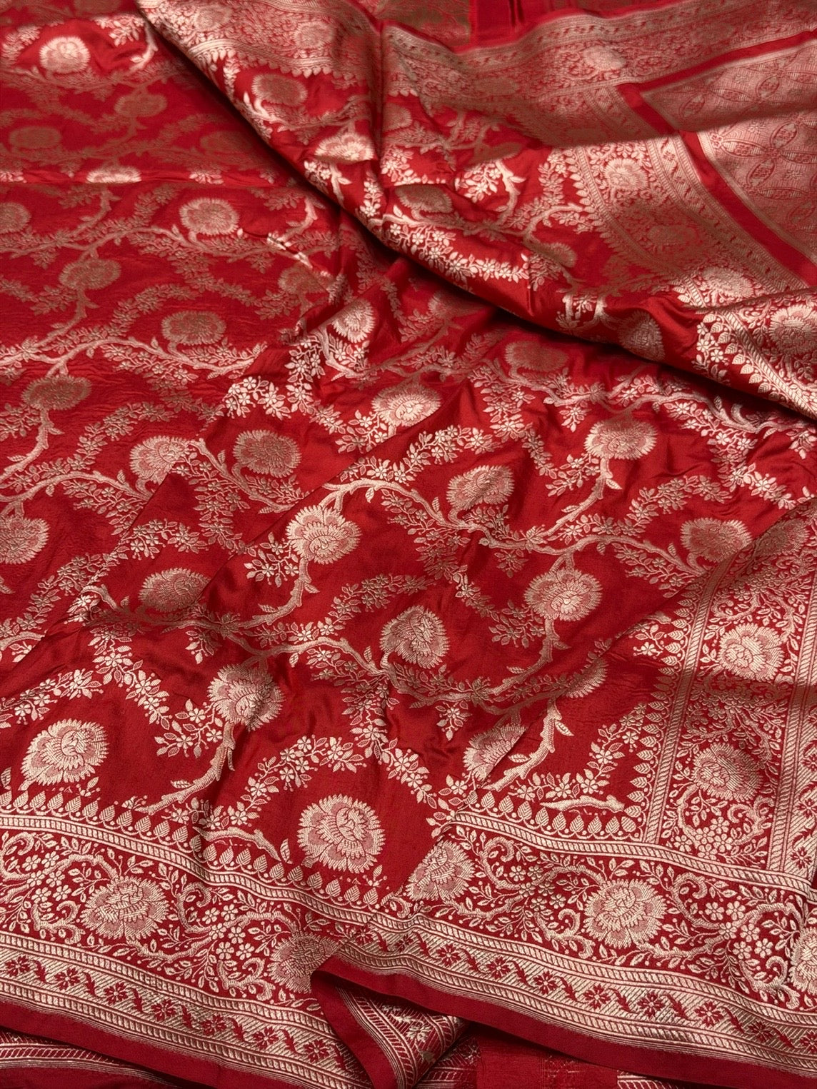 Banarasi Pure Katan Silk Saree | Pure Silk | Cutwork Technique | Banarasi Katan Silk Saree