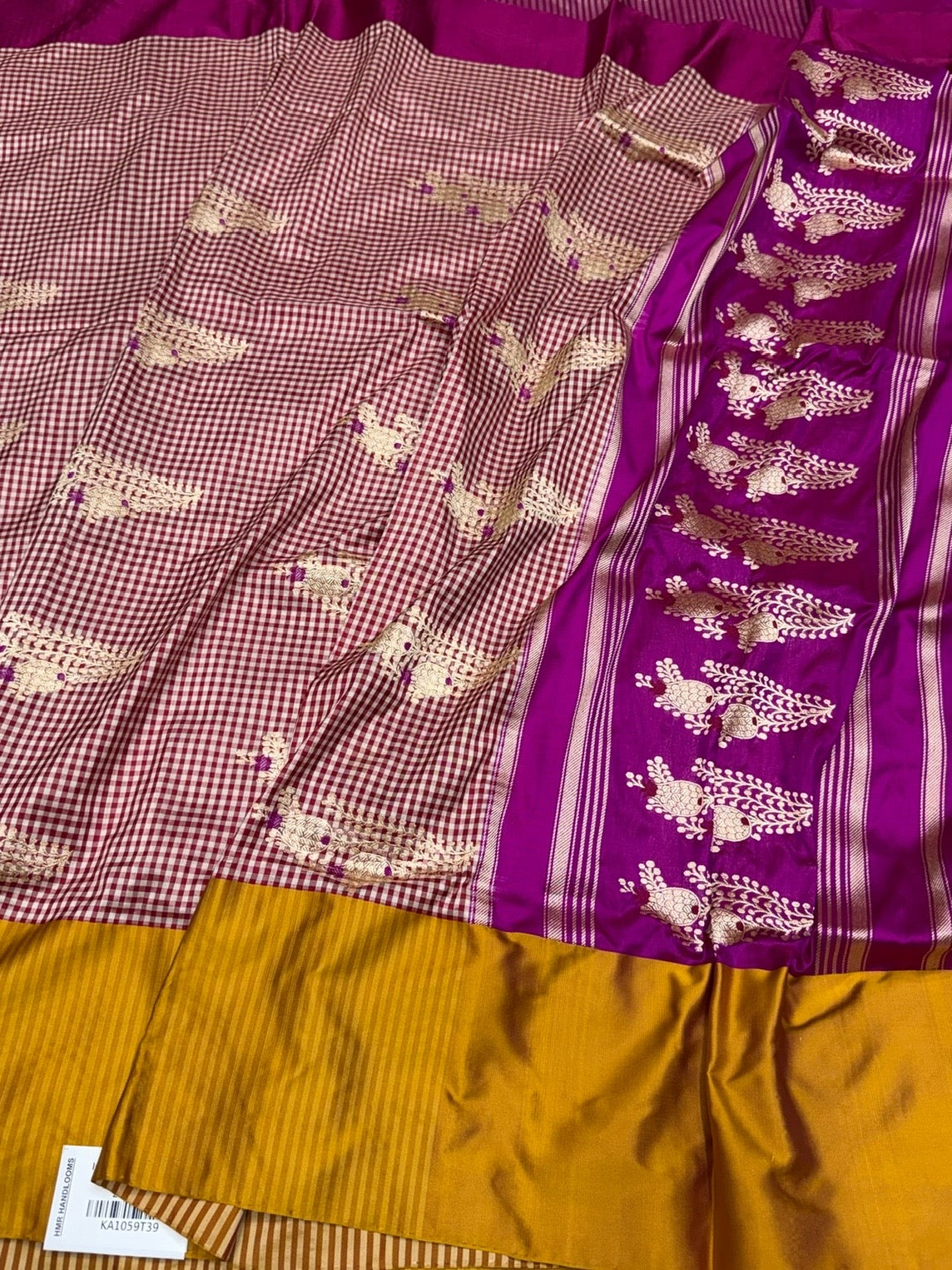 Red Handwoven Pure Banarasi Silk Saree