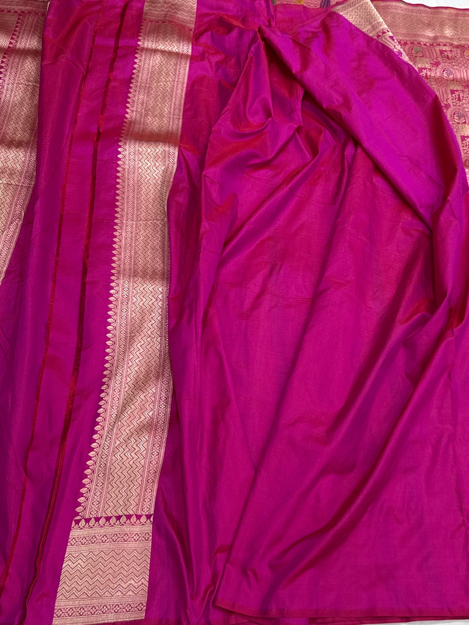 Banarasi Minakari Pure Silk Brocade Saree | 100% Pure Katan Silk