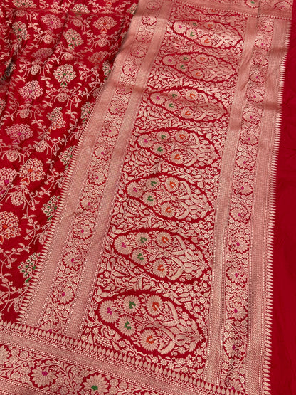 Banarasi Minakari Pure Katan Silk Saree