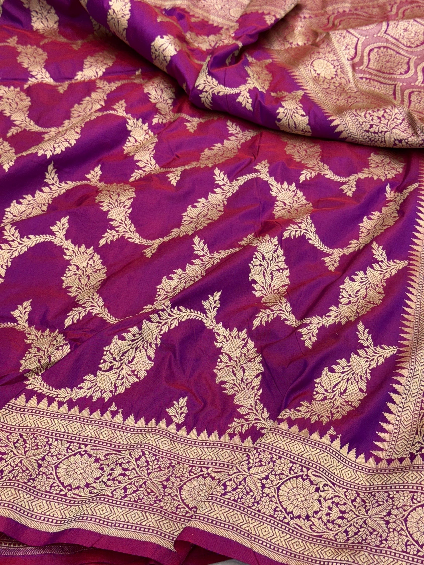 Banarasi Pure Katan Silk Saree | Pure Silk | Cutwork Technique | Banarasi Katan Silk Saree
