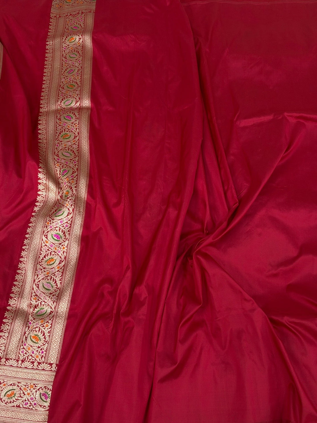 Red Handwoven Pure Banarasi Silk Saree