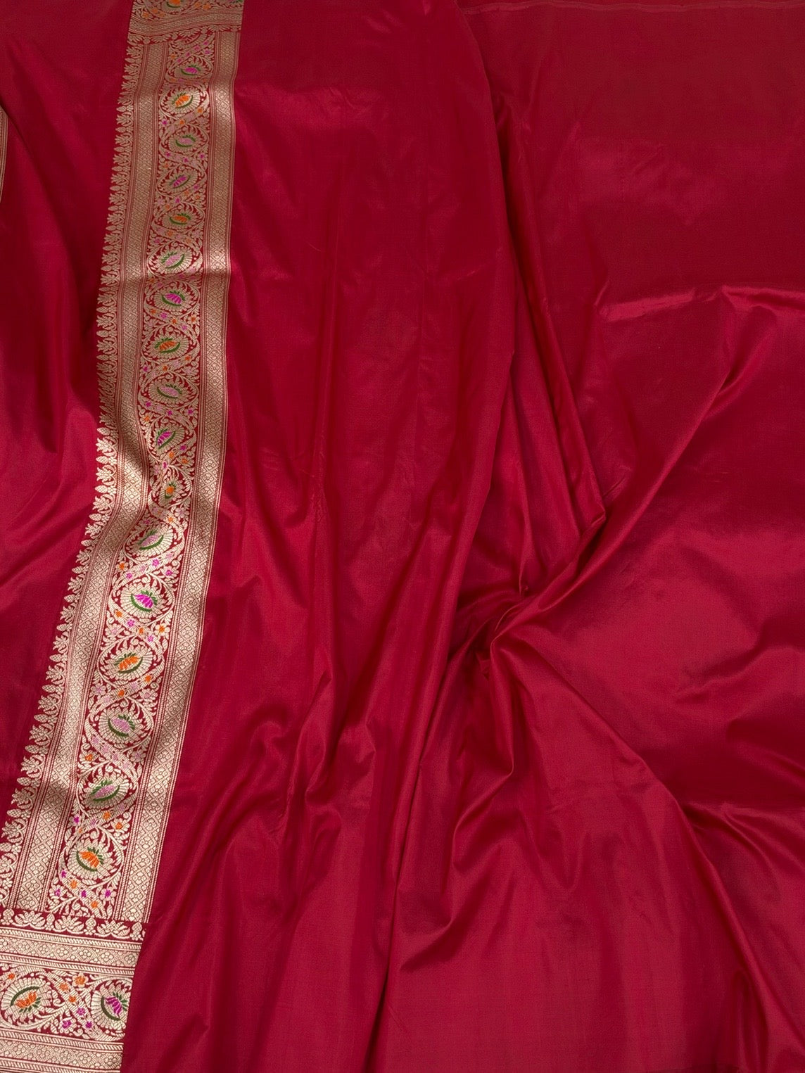 Red Handwoven Pure Banarasi Silk Saree