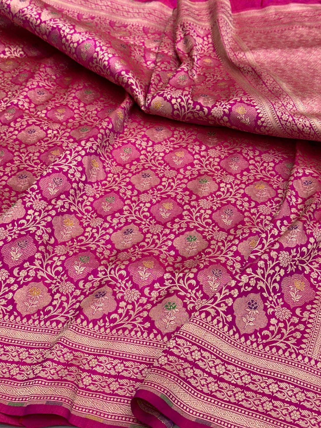 Banarasi Minakari Pure Katan Silk Brocade Saree – Rich Traditional Brocade Weave