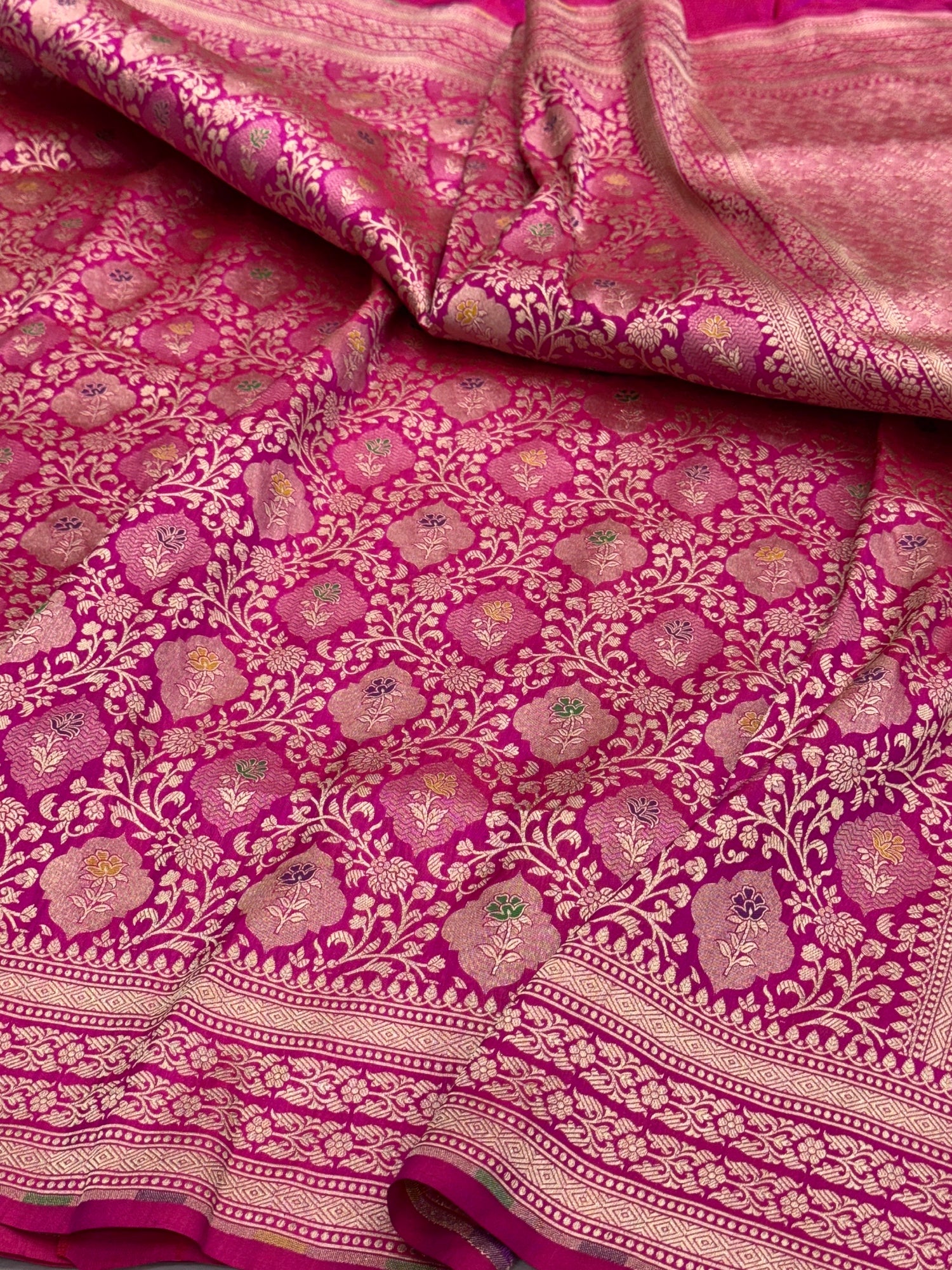 Banarasi Minakari Pure Silk Brocade Saree