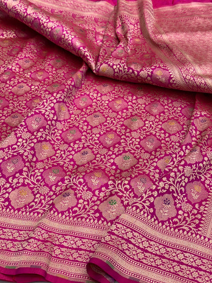 Banarasi Minakari Pure Silk Brocade Saree