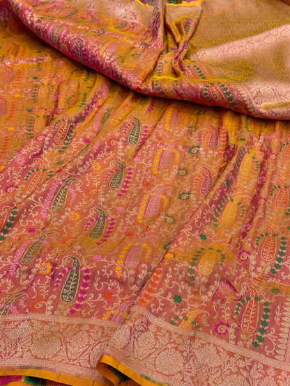 Banarasi Tilfi Minakari Pure Silk Saree