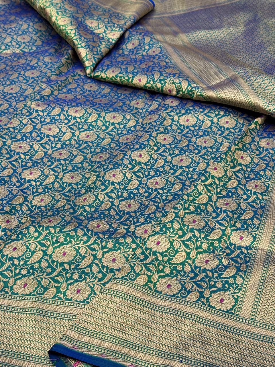 Banarasi Minakari Pure Katan Silk Brocade Saree – Rich Traditional Brocade Weave