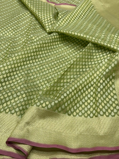 Banarasi Pure Kora Cotton Saree