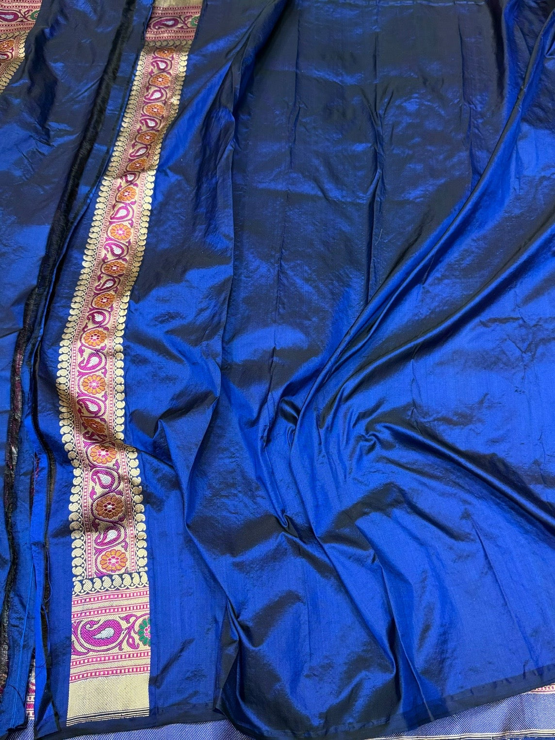 Banarasi Minakari Pure Silk Brocade Saree | 100% Pure Katan Silk with Intricate Brocade Design