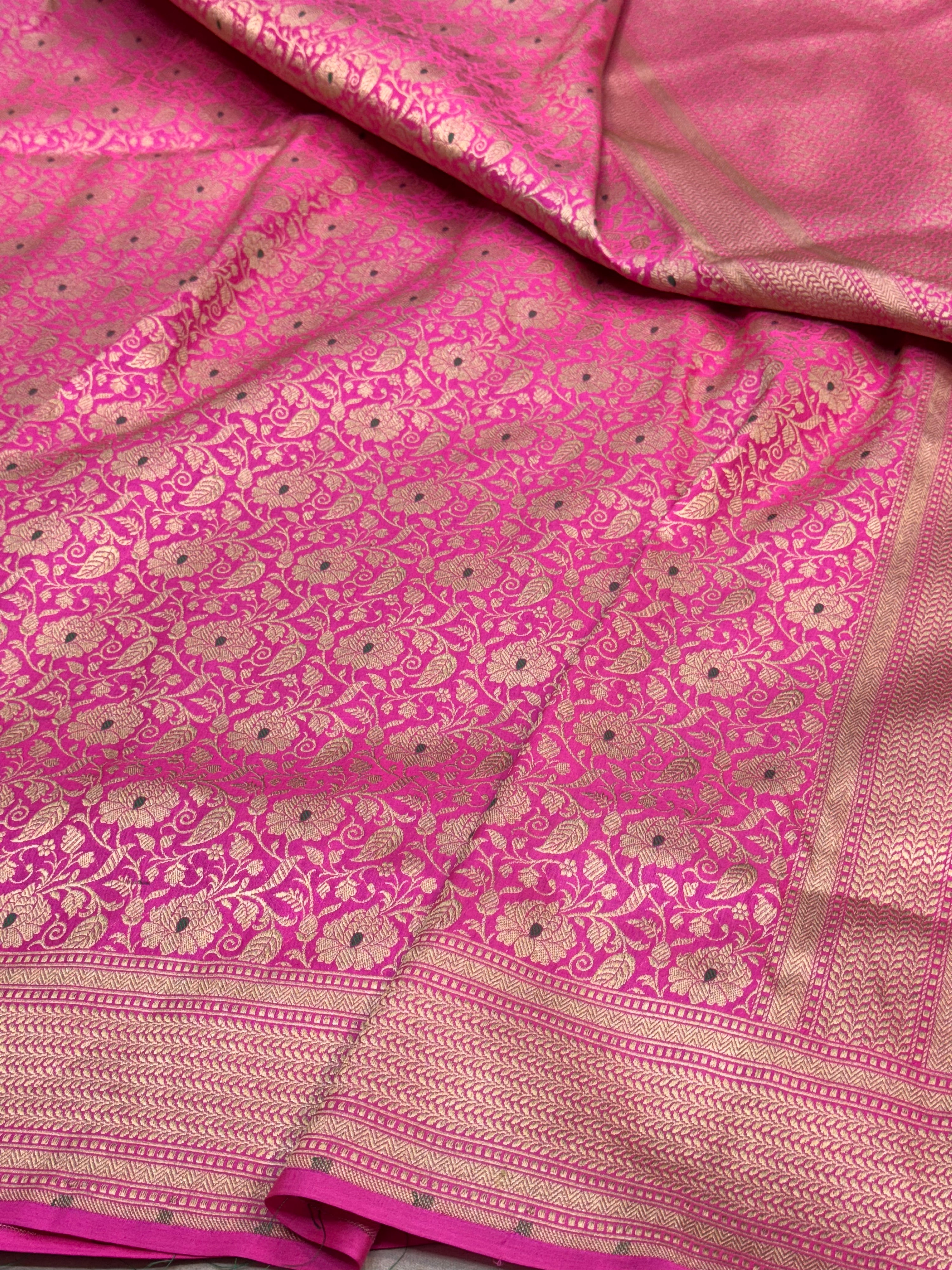 Banarasi Minakari Pure Katan Silk Brocade Saree – Rich Traditional Brocade Weave