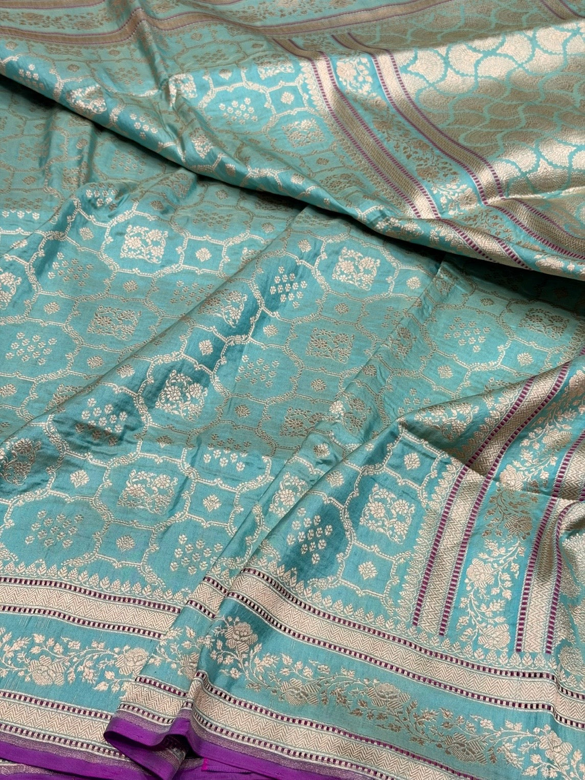 Banarasi Pure Katan Silk Saree | Pure Silk | Cutwork Technique | Banarasi Katan Silk Saree