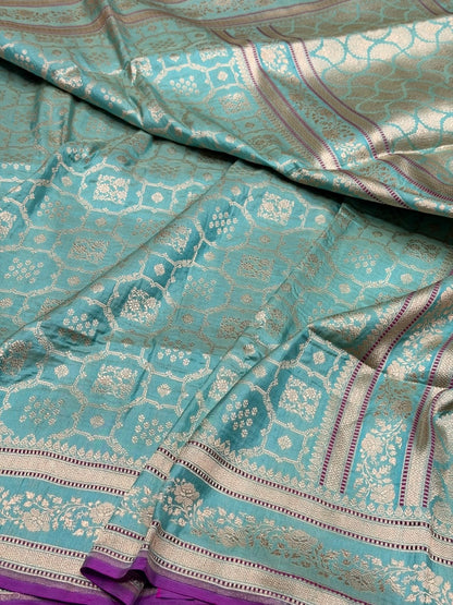 Banarasi Pure Katan Silk Saree | Pure Silk | Cutwork Technique | Banarasi Katan Silk Saree
