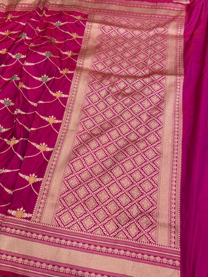 Banarasi Minakari Pure Katan Silk Saree