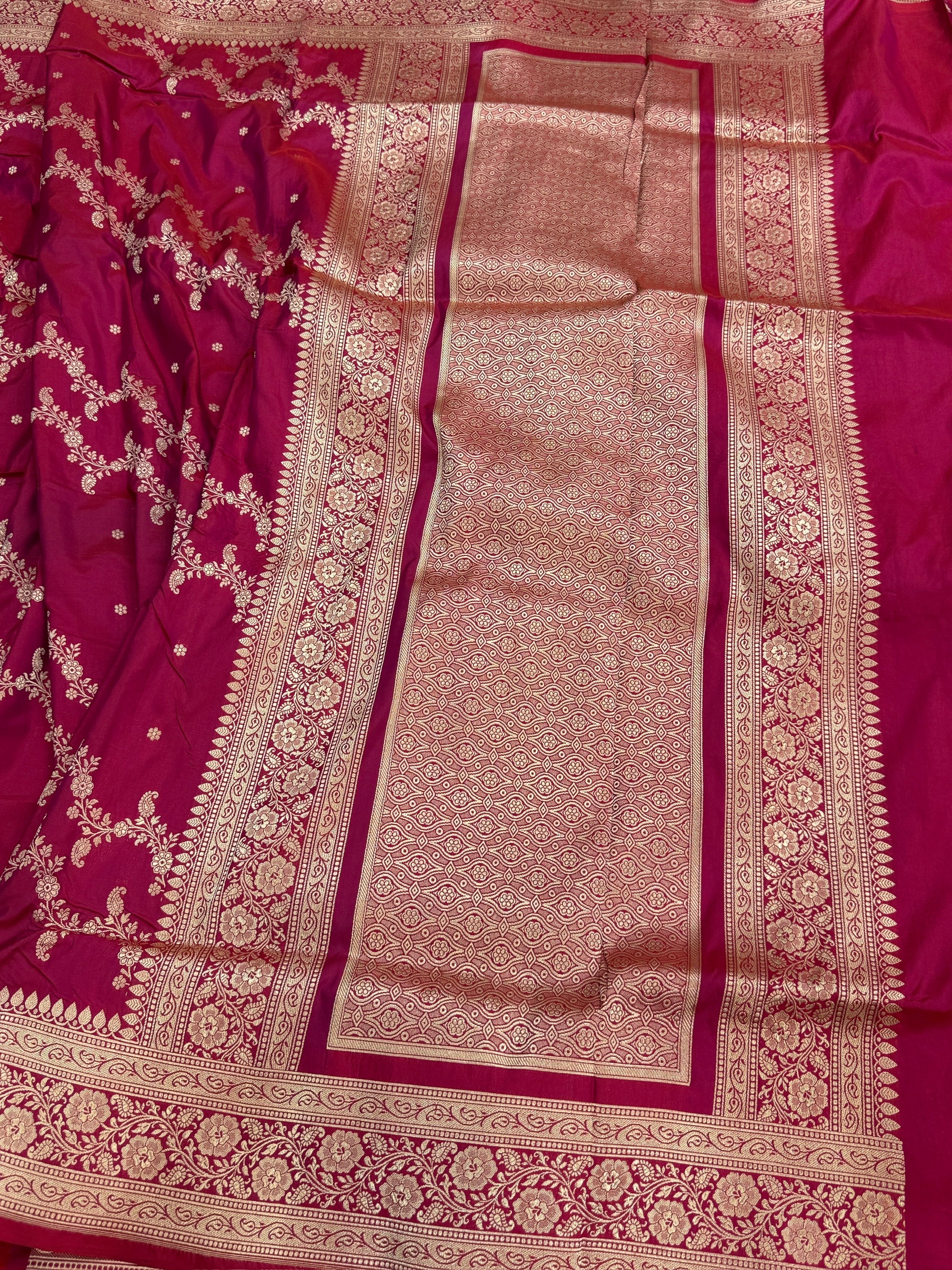 Banarasi Pure Katan Silk Saree | Pure Silk | Cutwork Technique | Banarasi Katan Silk Saree