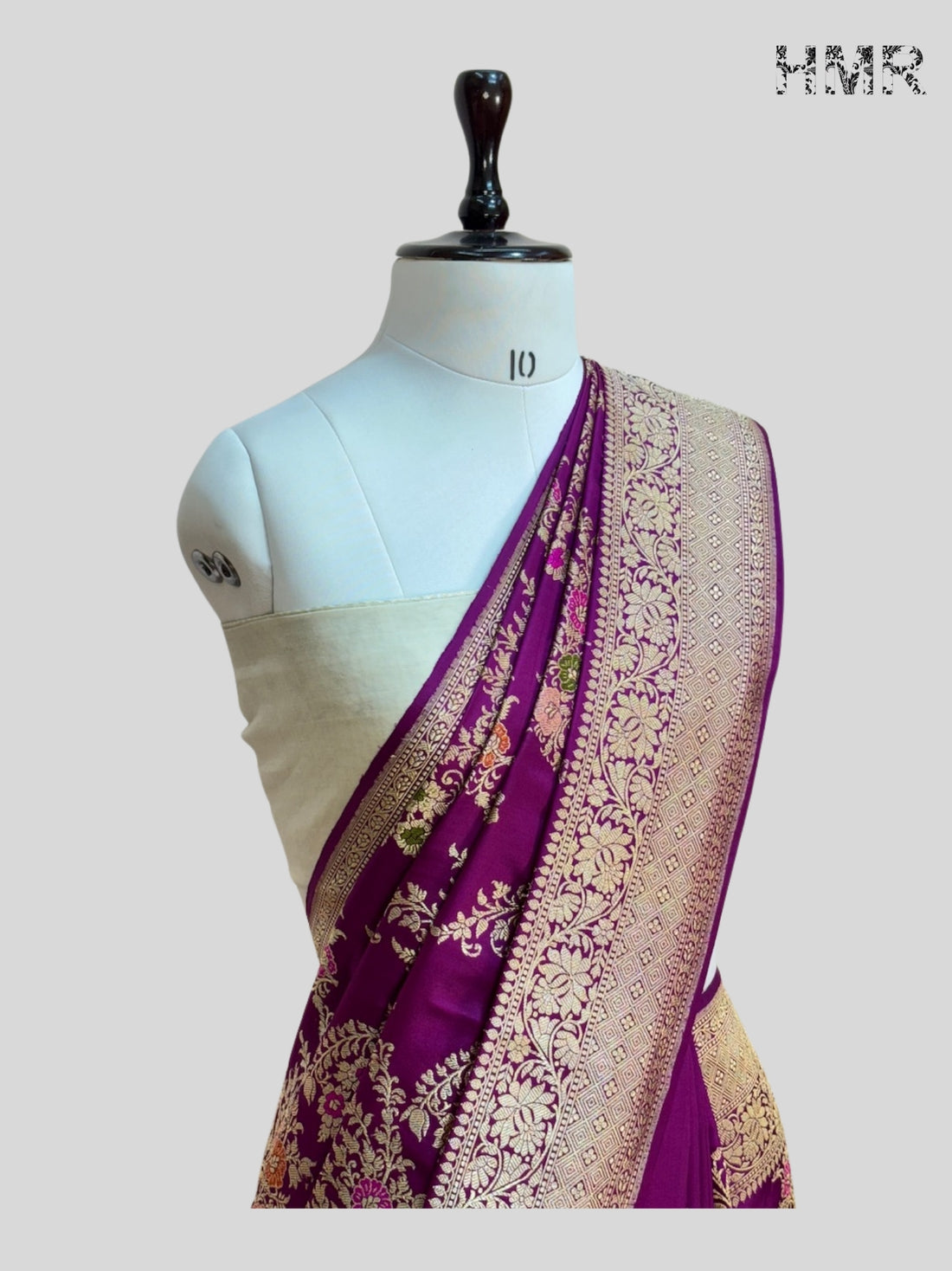 Magenta Pink Handwoven Pure Banarasi Silk Saree