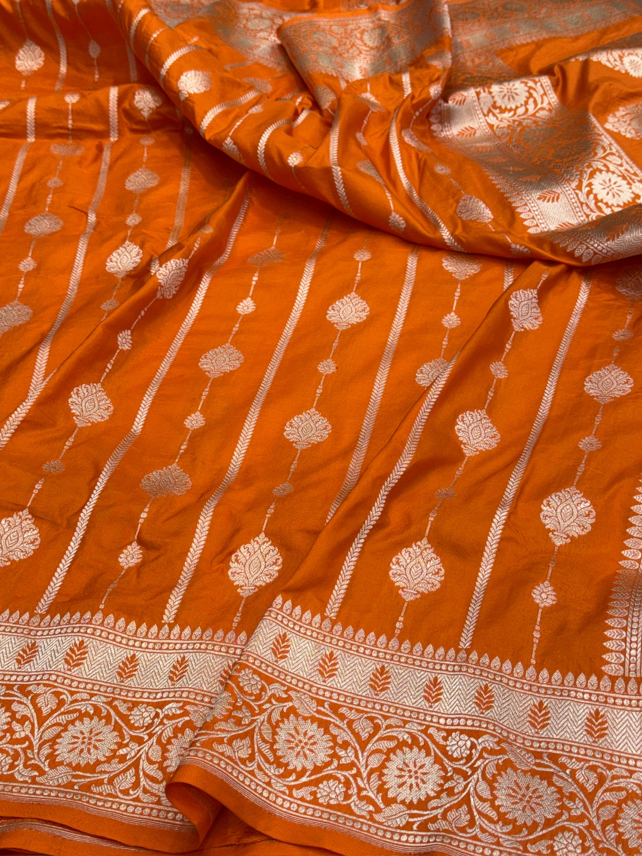 Banarasi Pure Katan Silk Saree | Pure Silk | Cutwork Technique | Banarasi Katan Silk Saree