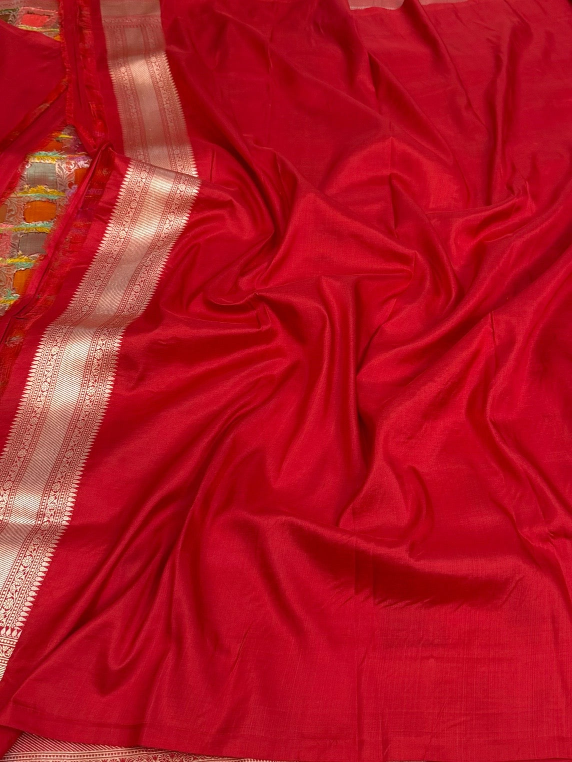 Red Rangkaat Banarasi Pure Katan Silk Saree