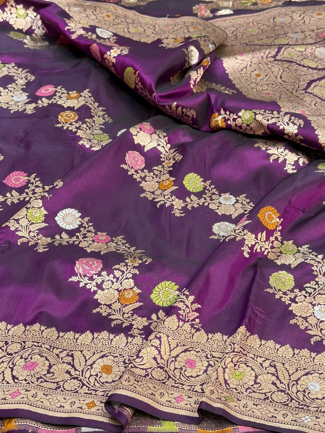 Banarasi Minakari Pure Katan Silk Saree