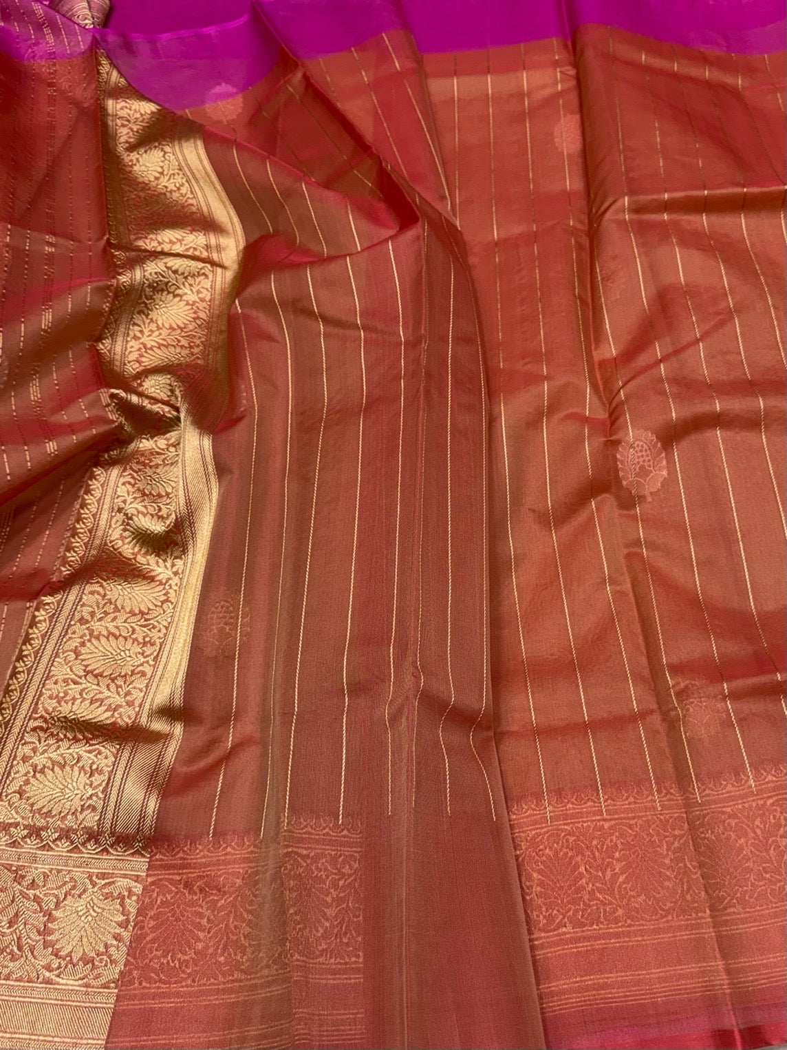 Chiku Handwoven Pure Organza Silk Saree