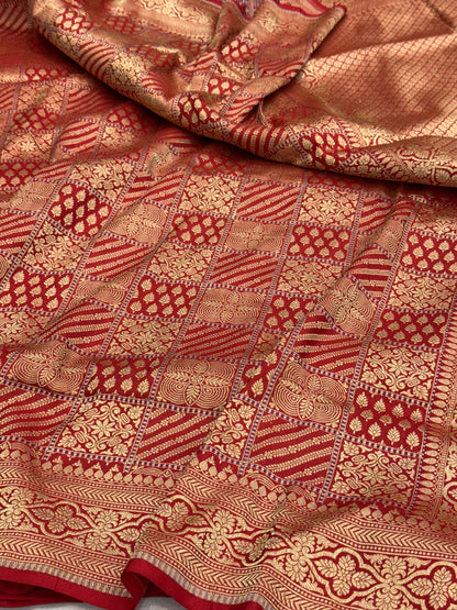 Banarasi Minakari Pure Silk Brocade Saree