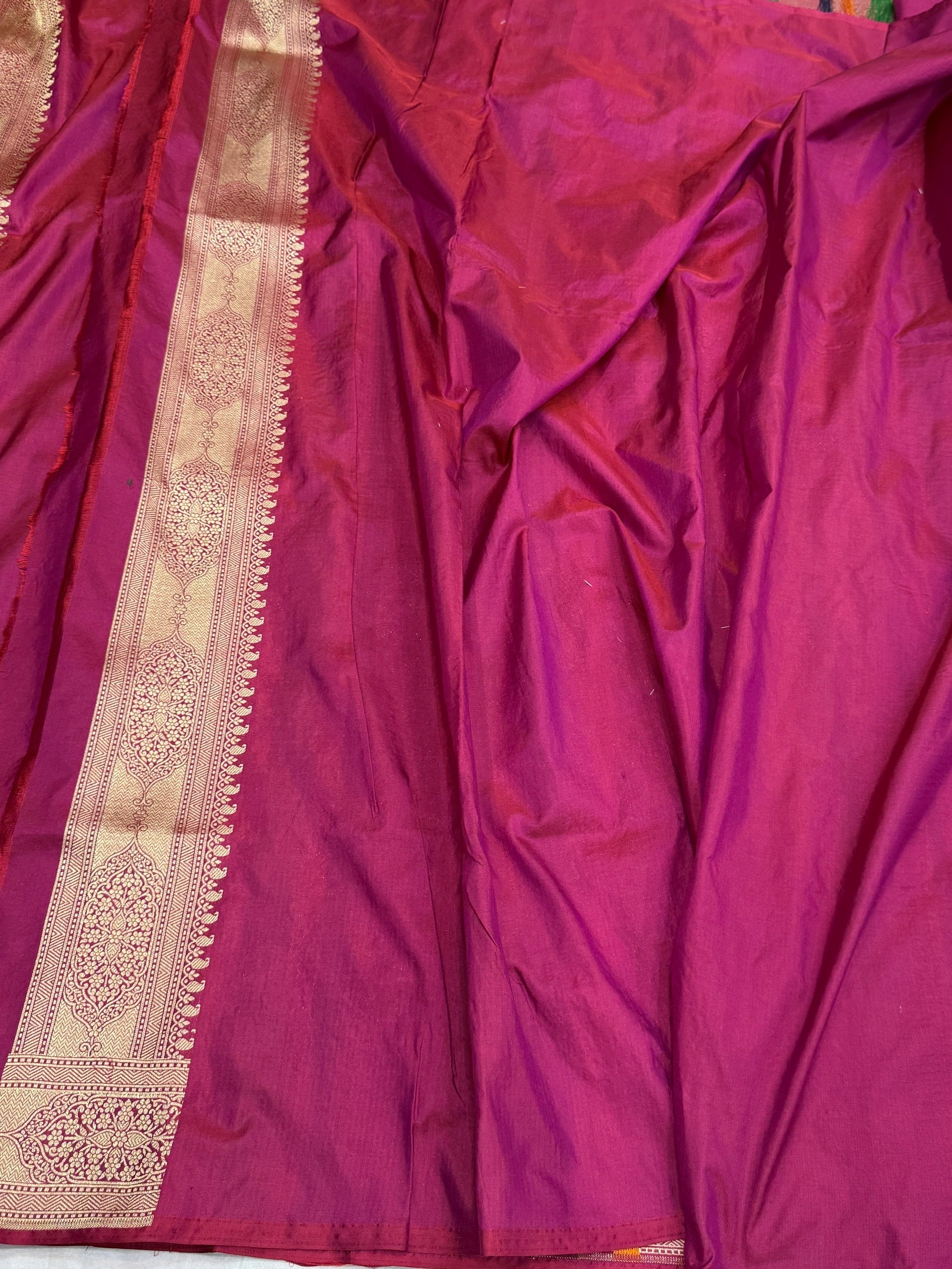 Banarasi Minakari Pure Katan Silk Brocade Saree – Rich Traditional Brocade Weave