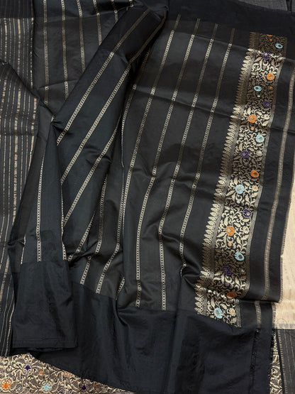 Cream Handwoven Pure Organza Silk Saree