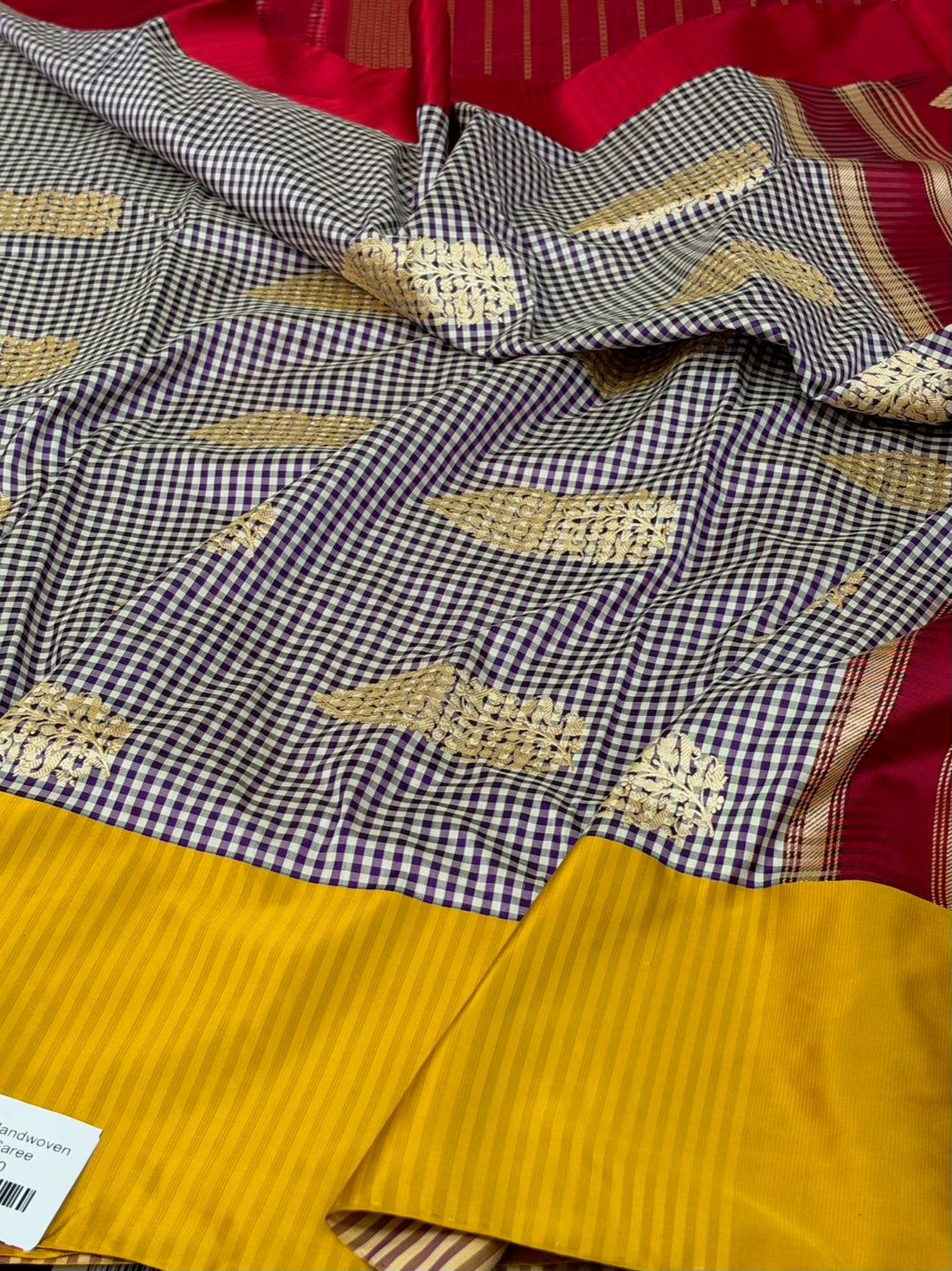 Purple Handwoven Banarasi Pure Katan Silk Saree
