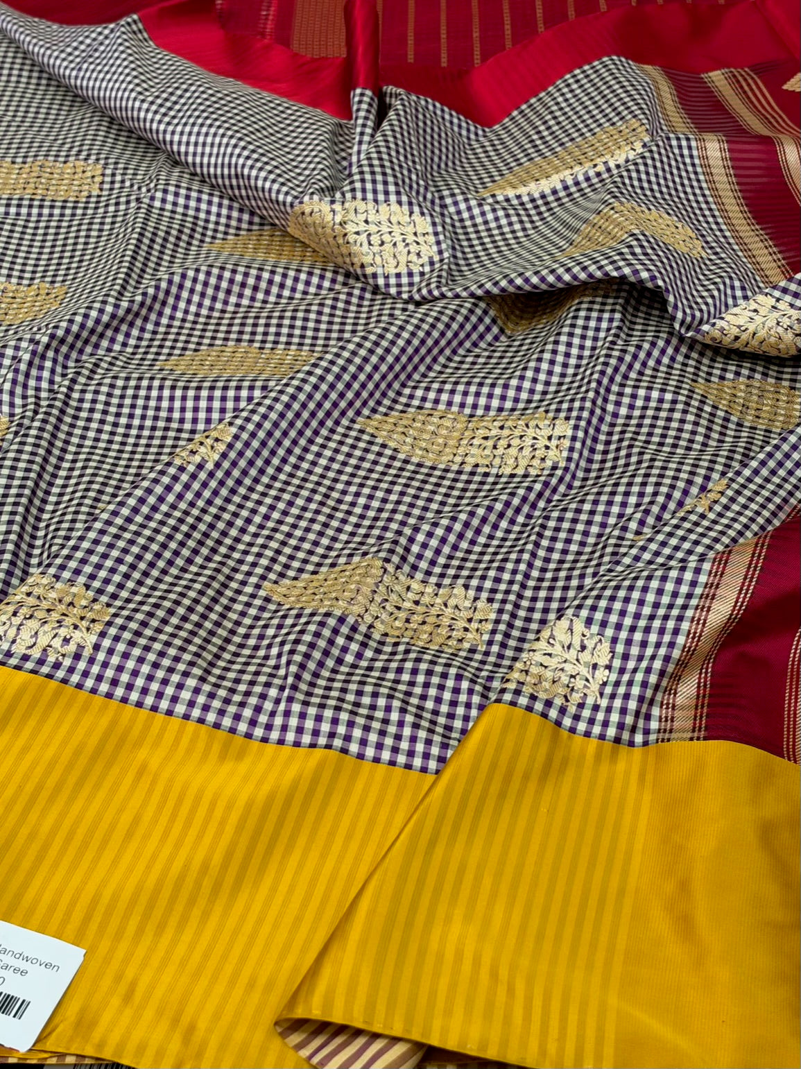 Purple Handwoven Banarasi Pure Katan Silk Saree