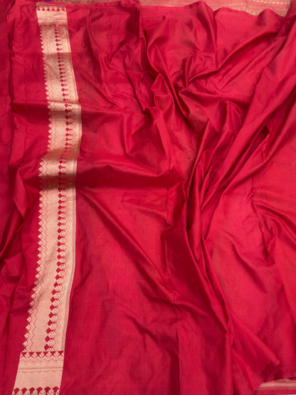 Red Rangkaat Banarasi Pure Silk Saree