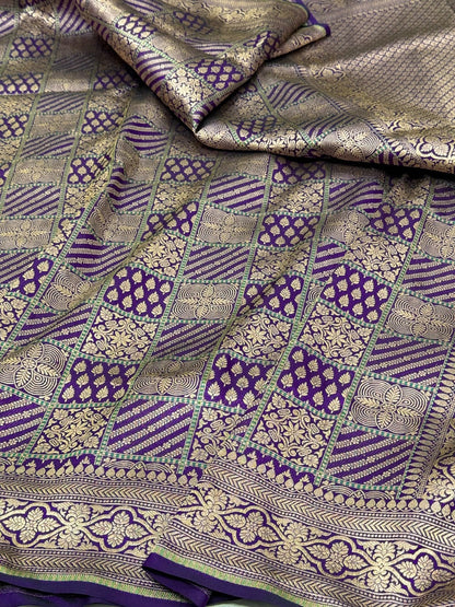 Banarasi Minakari Pure Silk Brocade Saree