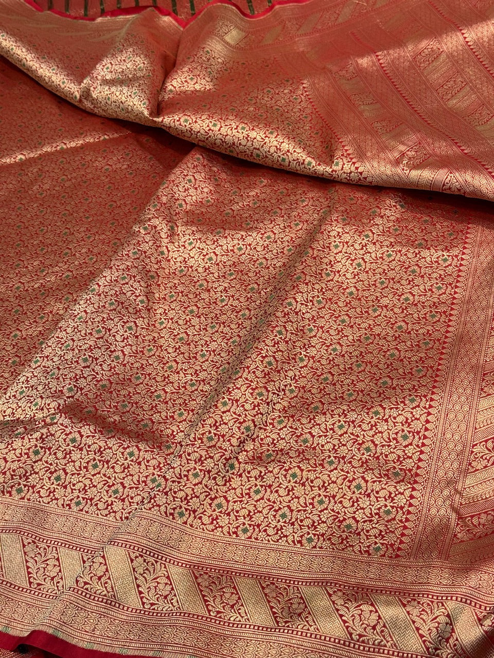 Banarasi Minakari Pure Katan Silk Brocade Saree – Rich Traditional Brocade Weave